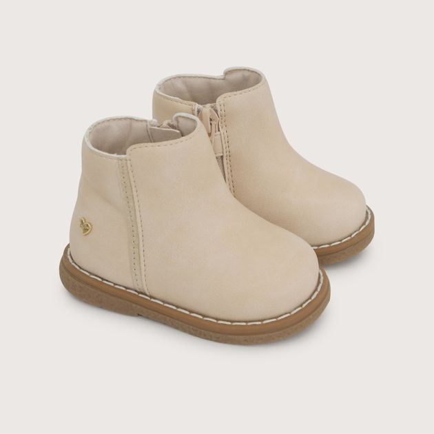Bootie Niña Primeros Pasos Beige