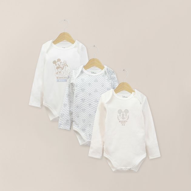 Pack Bodies Bebe Niño Café Disney