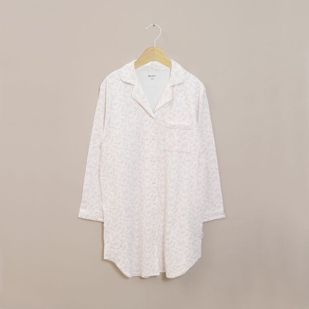 Pijama Camison Largo Blanco