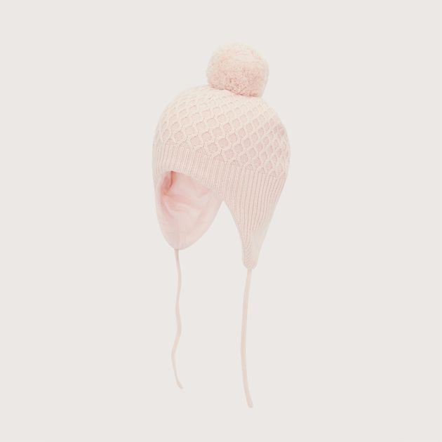 Gorro Bebe Rosado De Niña