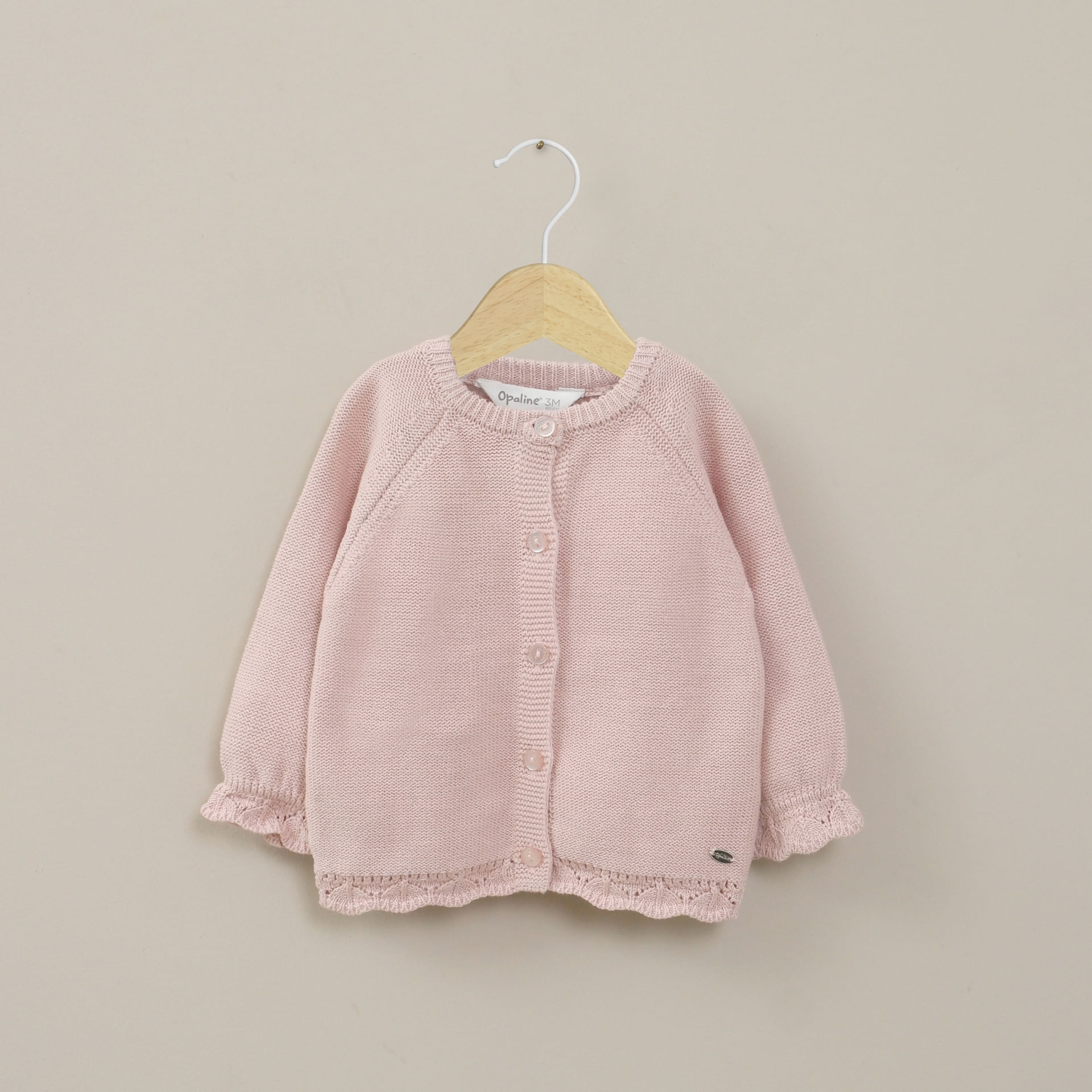 Chaleco Rosado Bebe Niña