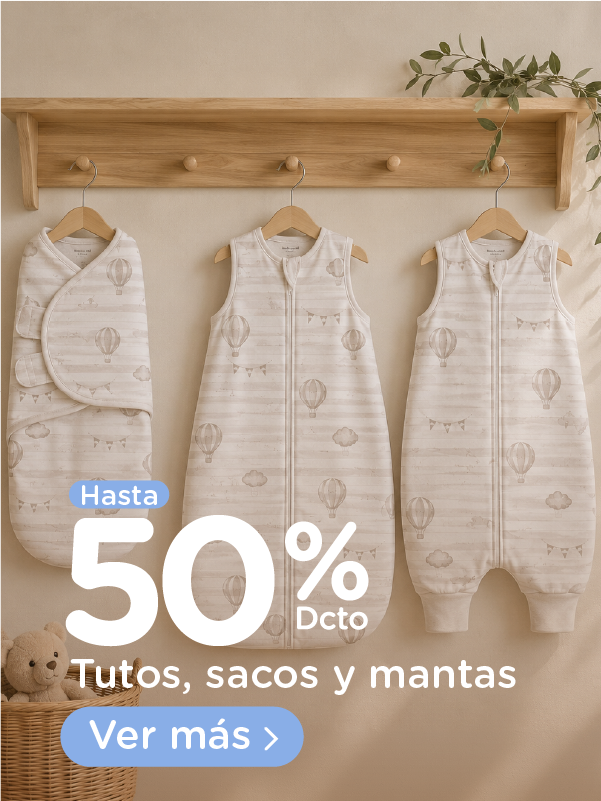Tutos sacos y mantas hasta 50%